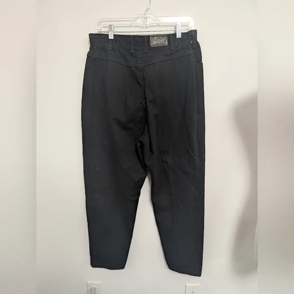 Vintage NWOT Lee Black Baggy Denim Jeans - Picture 5 of 8